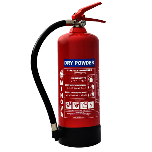 MINDP4-4KG ABC&E DRY CHEMICAL POWDER PORTABLE FIRE EXTINGUISHER